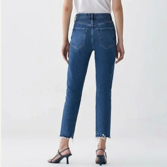 AGOLDE Riley High Rise Straight Crop in Veto Size 29